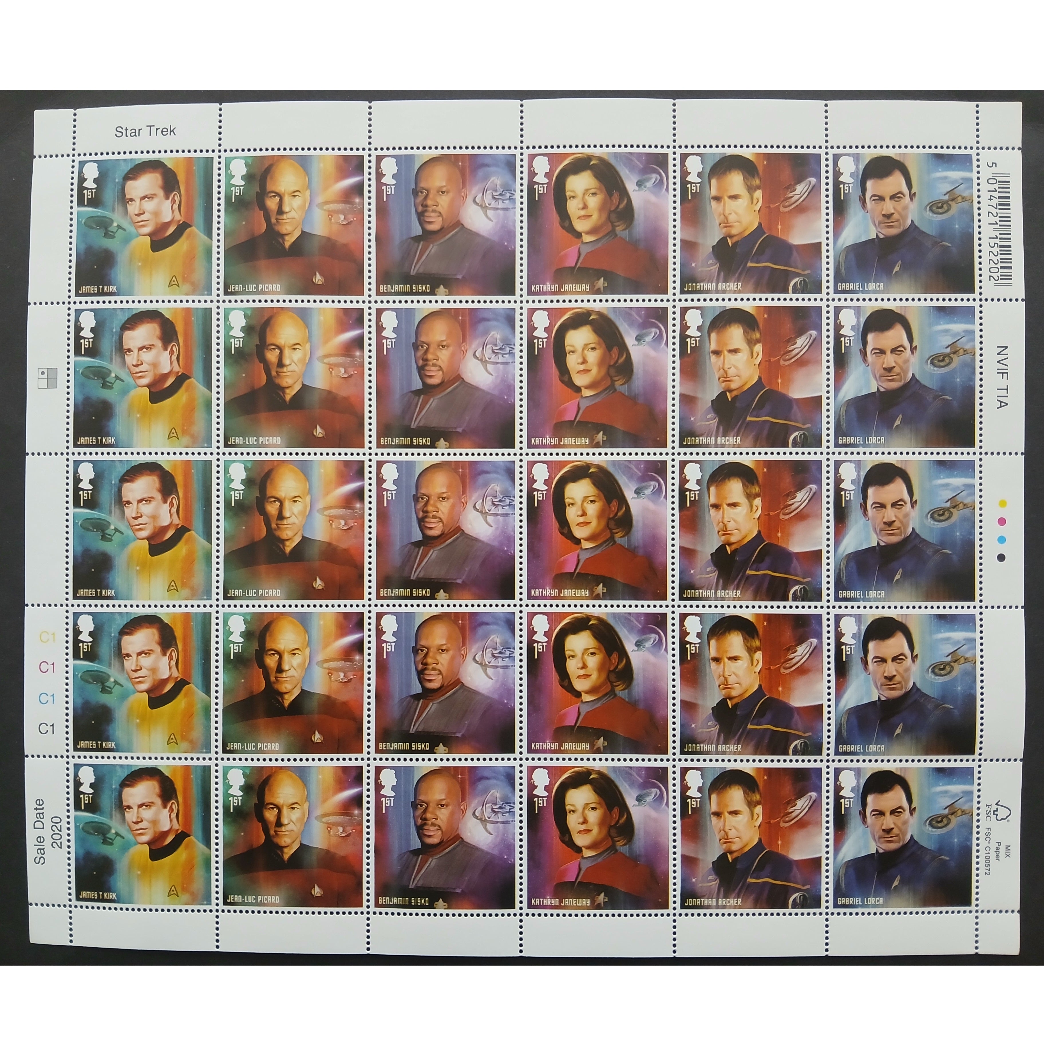 Star Wars 2020 Sheet - 30 First Class Stamps